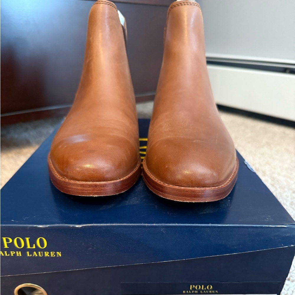Polo by Ralph Lauren Men's Tan Leather Boots